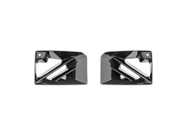 BMW G87 M2 Carbonfaser-Frontstoßstangen-Lüftungseinsätze — Cross-Brace-Design