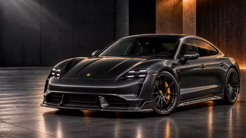 Porsche Taycan mit Carbonfaser-Teilen